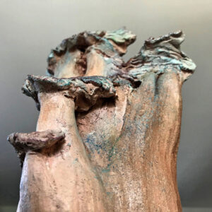 sculpture arbre patinée