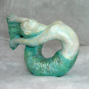 Sculpture Sirène verte