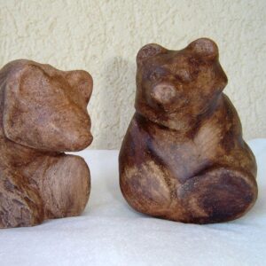 Sculpture deux oursons